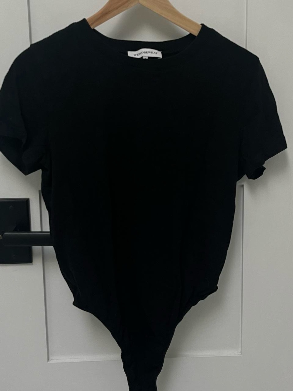 Weworewhat black t-shirt bodysuit